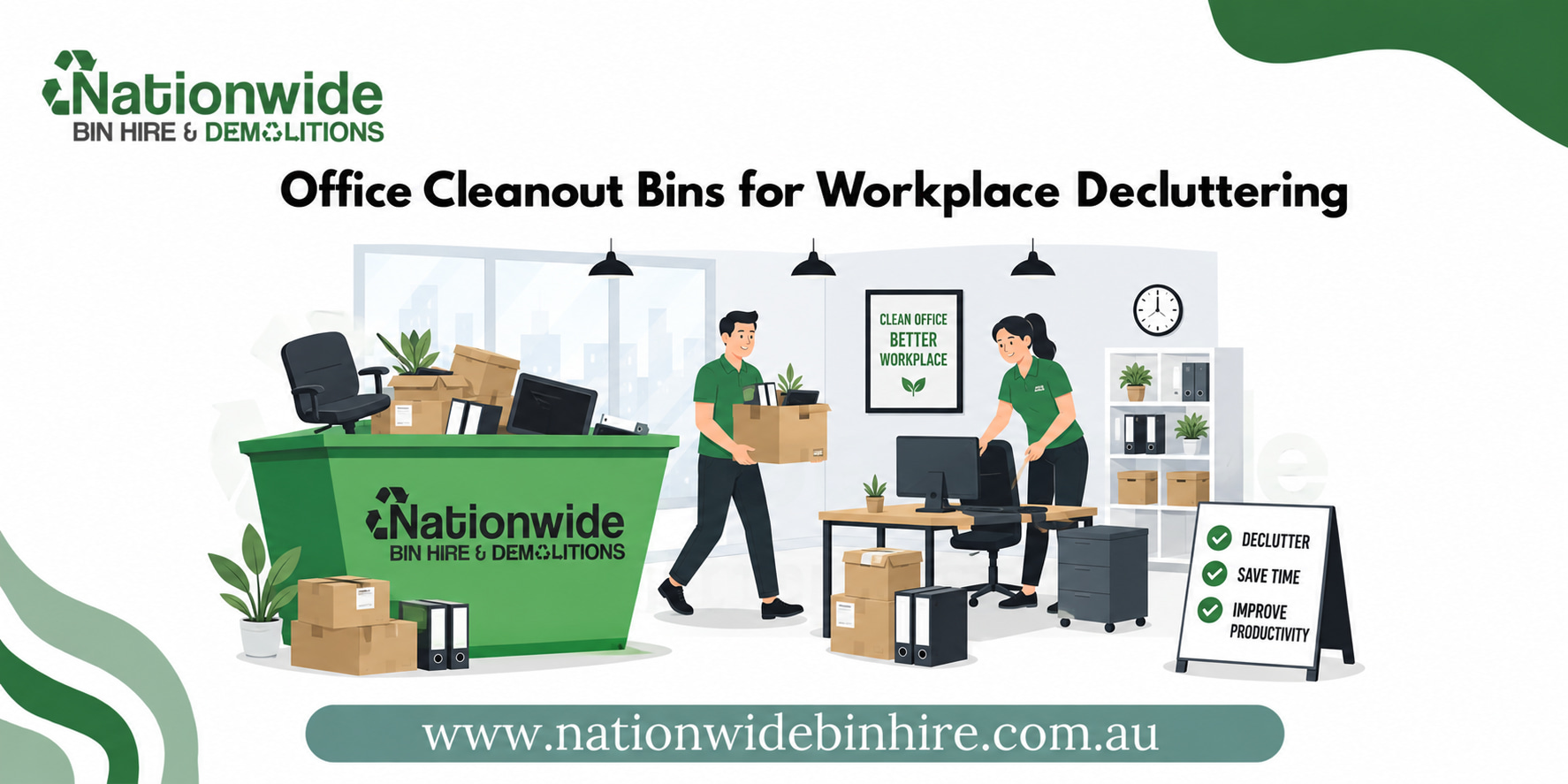 Featured image for “Office Cleanout Bins for Workplace Decluttering”