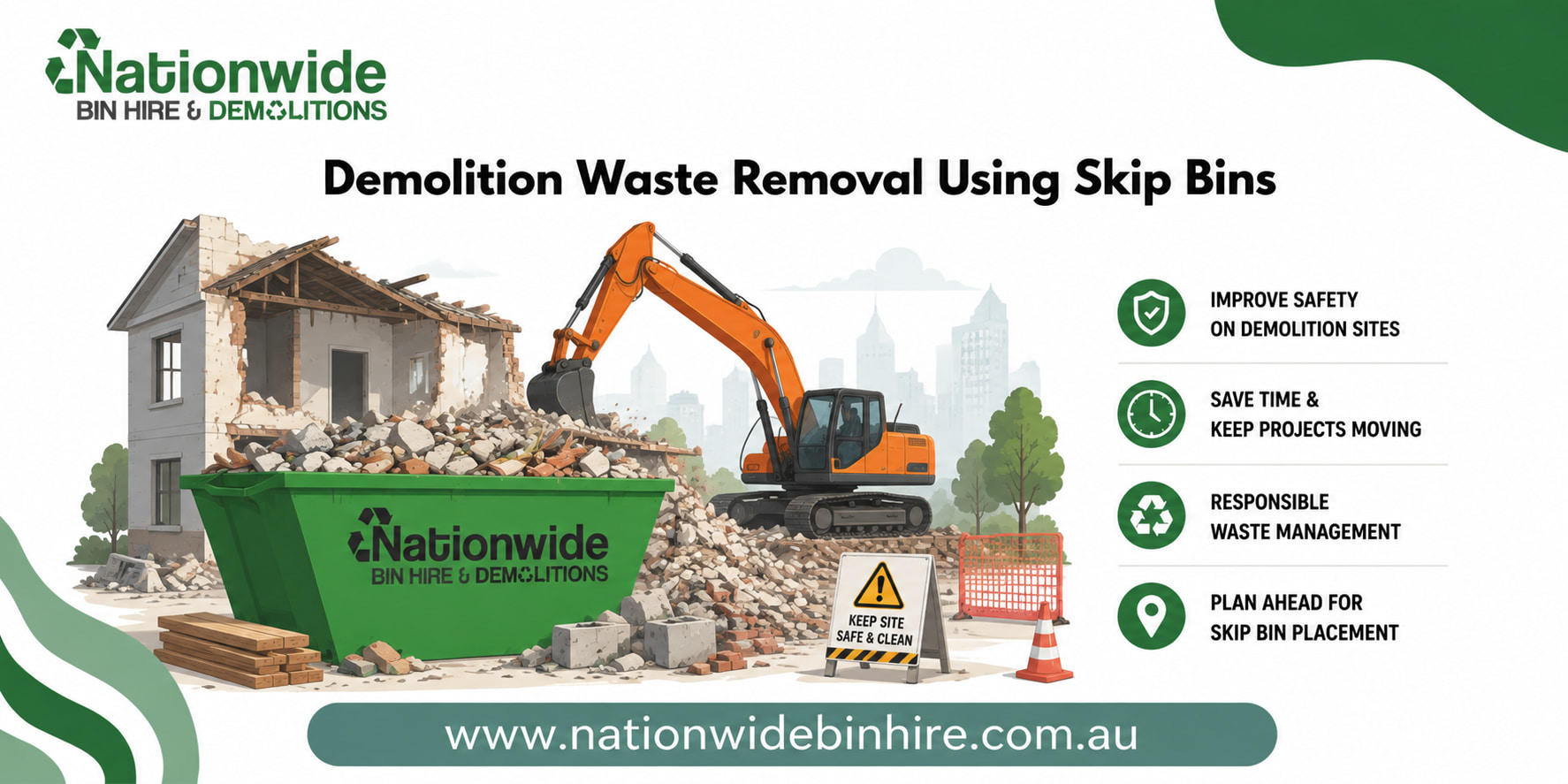 Featured image for “Demolition Waste Removal Using Skip Bins”